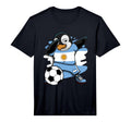 Dabbing Penguin Argentina Soccer T-Shirt - Casual Everyday Wear Unisex - T-Shirt, Sweatshirt, Hoodie