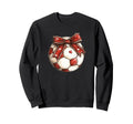 Soccer Ball Coquette Bow Sweatshirt - Aesthetic Graphic Men Women - T-Shirt, Sweatshirt, Hoodie