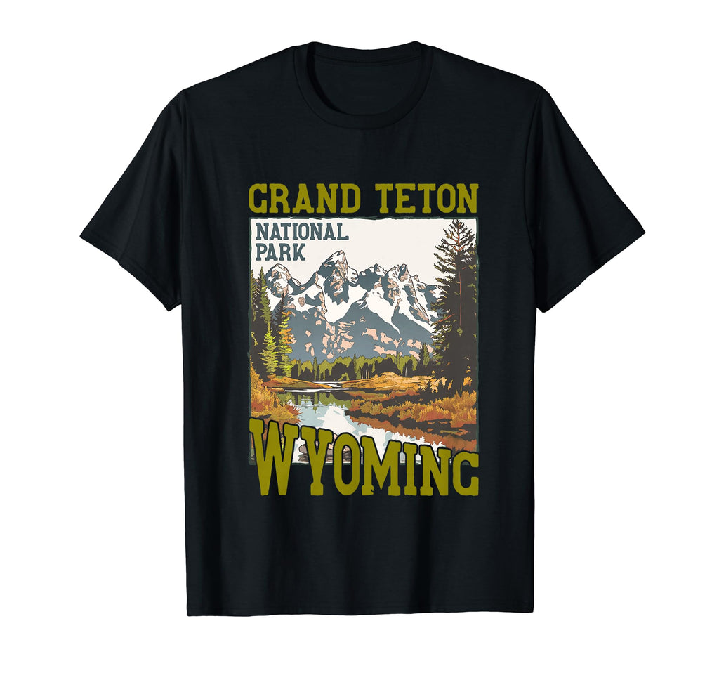 Grand Teton Usa National Park T-Shirt - Minimalist Print for Adults - T-Shirt, Sweatshirt, Hoodie
