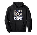 Dope Hip Hop Teddy Bear 90 Hip Hop Old School Hoodie - Graphic Print Unisex - T-Shirt, Sweatshirt, Hoodie