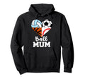 Ball Mum Soccer Baseball Volleyball Hoodie - Novelty Apparel Men Women - T-Shirt, Sweatshirt, Hoodie