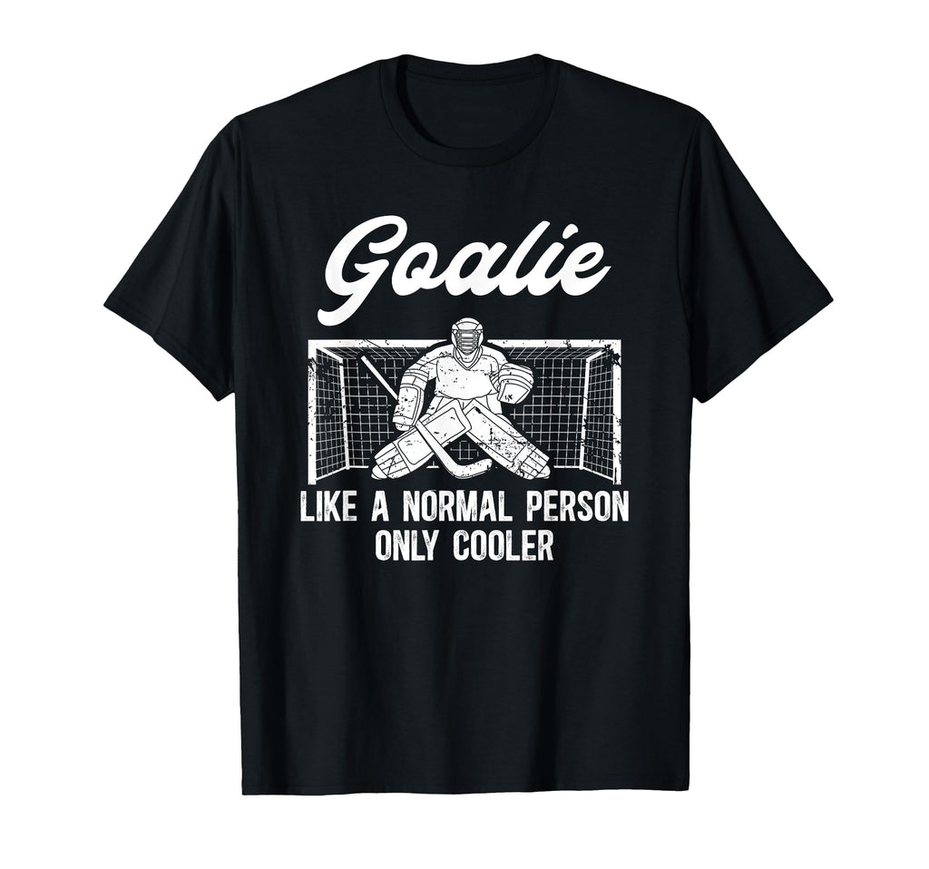 Ice Hockey Goalie Goaltender Ice T-Shirt - Fun Novelty Design Men Women - T-Shirt, Sweatshirt, Hoodie