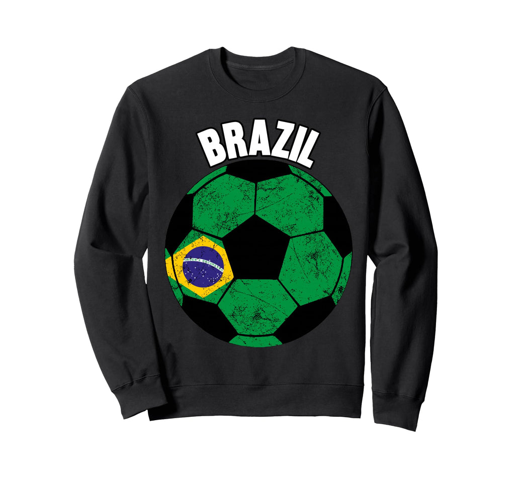 Brazil Football Fan Soccer Game Player Sweatshirt - Trendy Graphic Unisex - T-Shirt, Sweatshirt, Hoodie