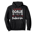 My Favorite Goalie Calls Me Babunia Hoodie - Minimalist Print Men Women - T-Shirt, Sweatshirt, Hoodie