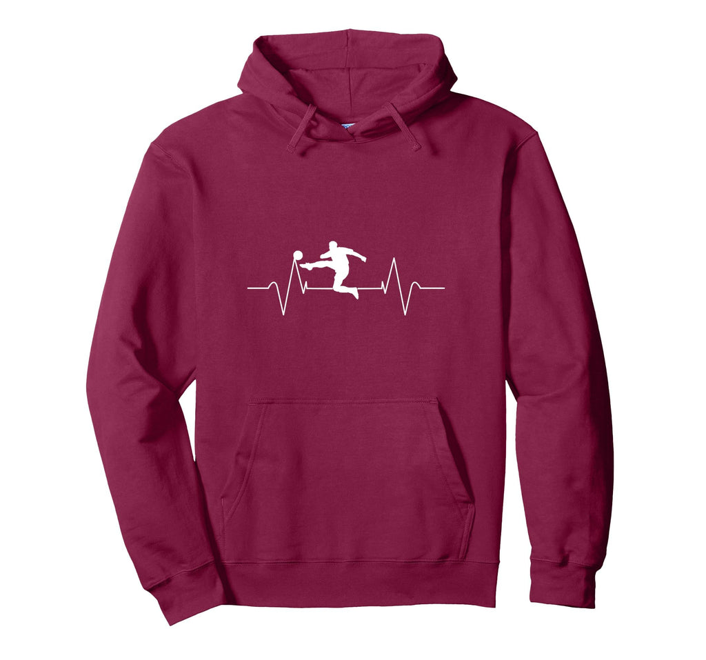 Soccer Heartbeat Soccer Player Gift Hoodie - Custom Art Print Unisex - T-Shirt, Sweatshirt, Hoodie