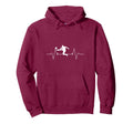 Soccer Heartbeat Soccer Player Gift Hoodie - Custom Art Print Unisex - T-Shirt, Sweatshirt, Hoodie