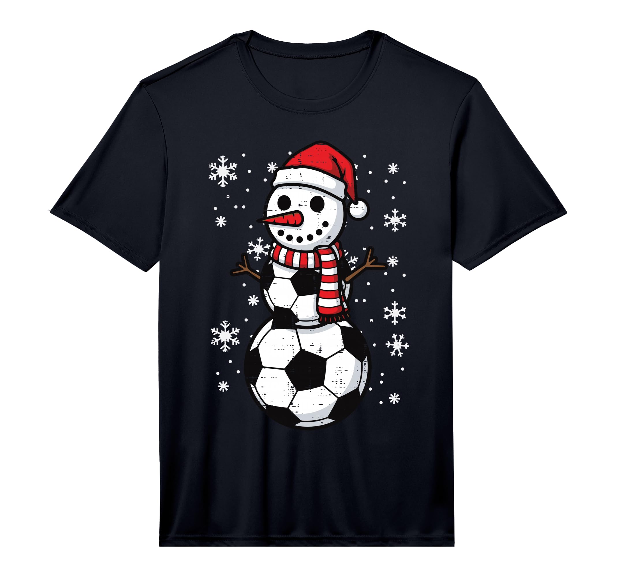 Soccer Ball Snowman Football Kds T-Shirt - Novelty Apparel Unisex - T-Shirt, Sweatshirt, Hoodie