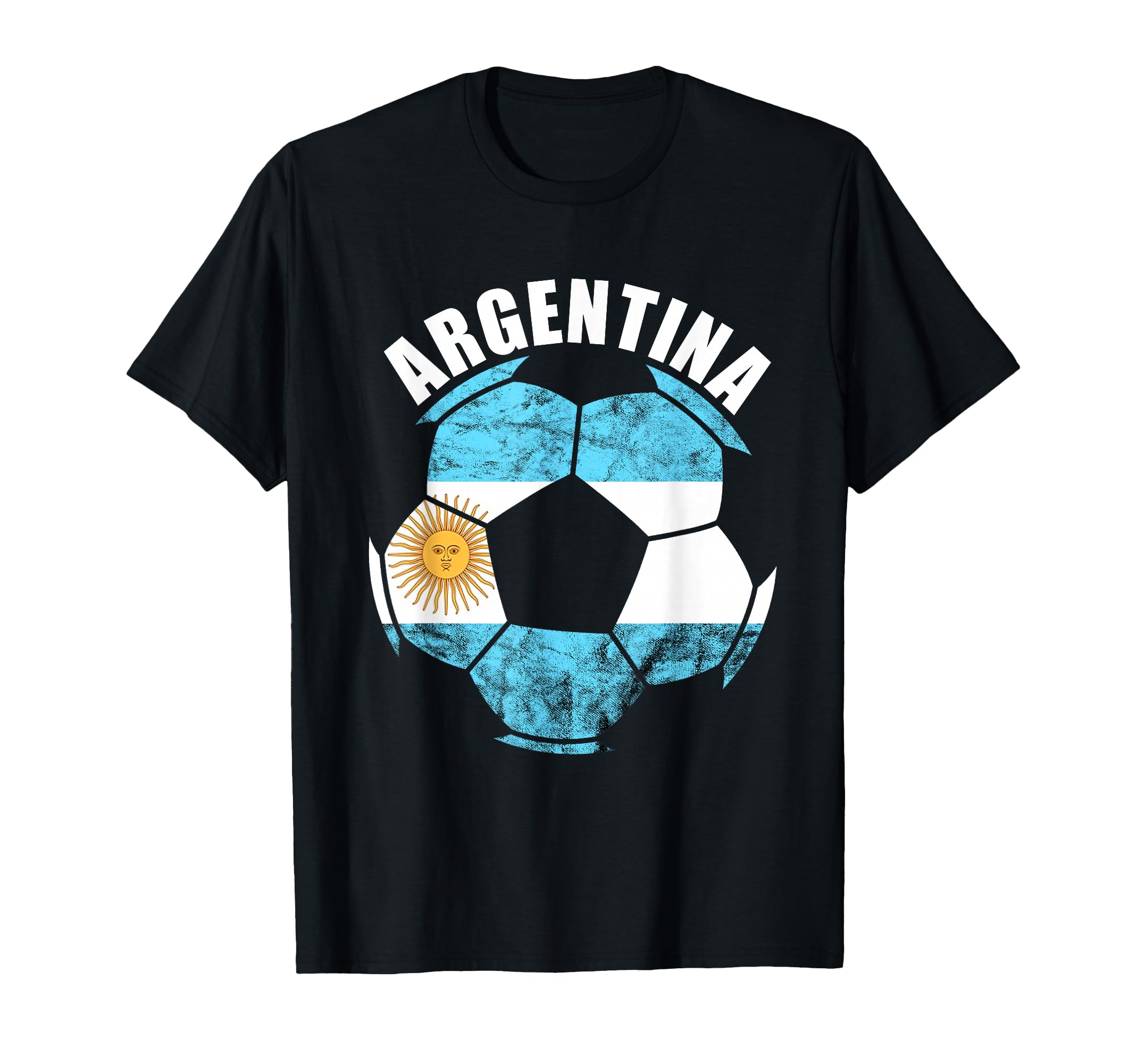 Argentina Soccer Ball Sun May T-Shirt - Custom Art Print for Adults - T-Shirt, Sweatshirt, Hoodie
