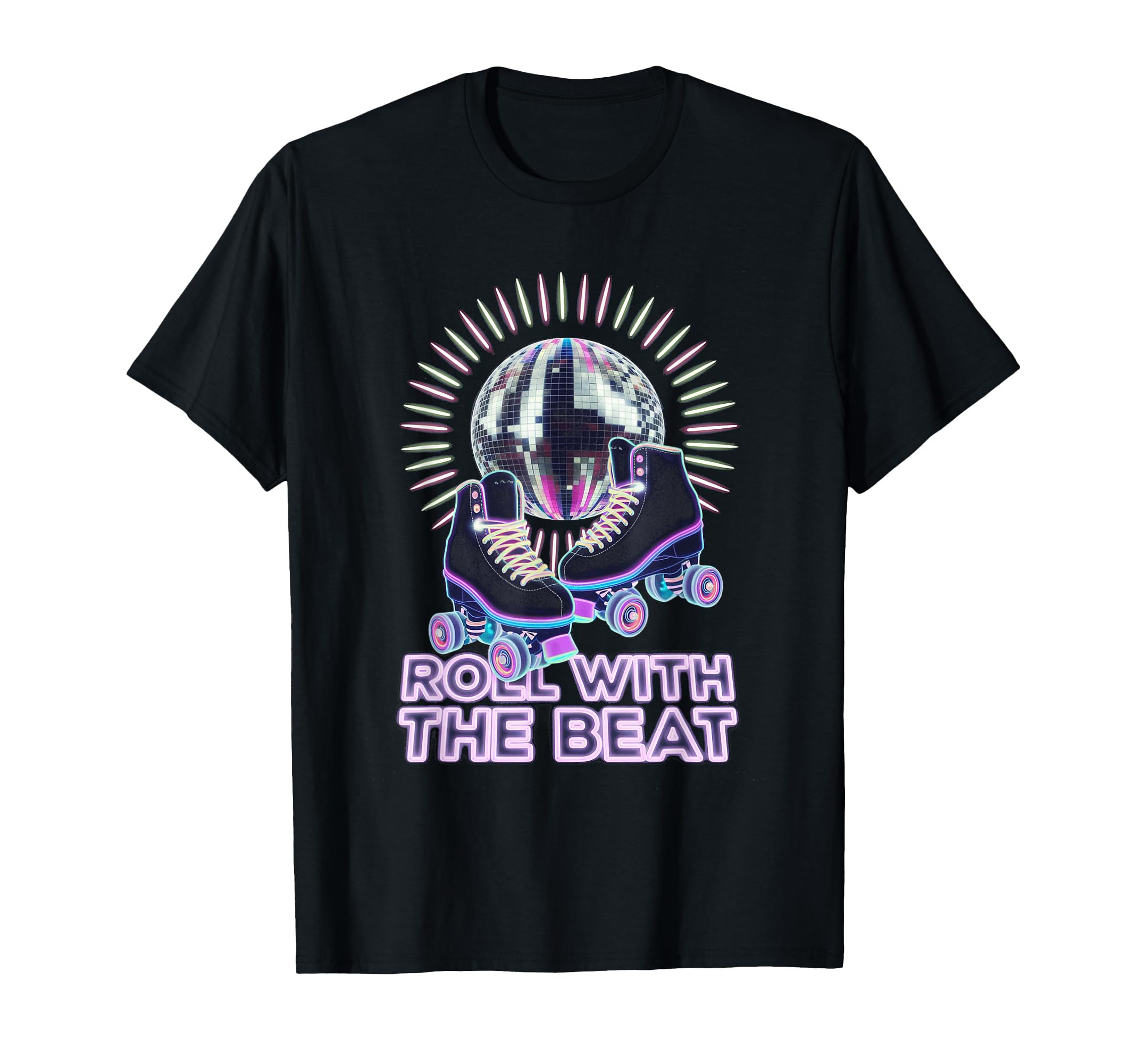 Rollerskates Funny 80S Roller Disco T-Shirt - Trendy Graphic Men Women - T-Shirt, Sweatshirt, Hoodie