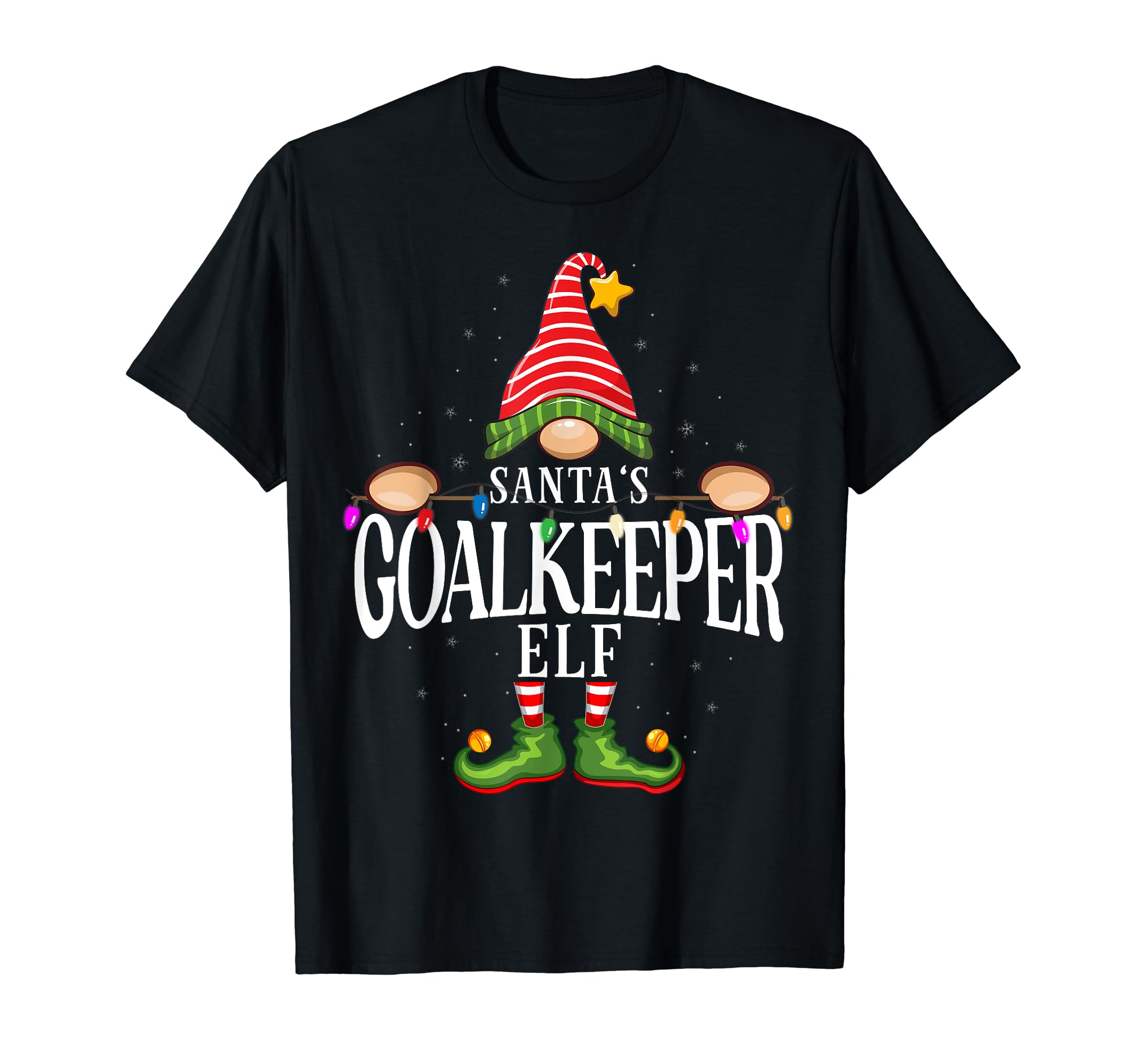 Santas Goalkeeper Group Family Pajama T-Shirt - Graphic Print Unisex - T-Shirt, Sweatshirt, Hoodie
