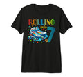 Roller Skates Birthday Party Skating Tri T-Shirt - Graphic Print Unisex - T-Shirt, Sweatshirt, Hoodie