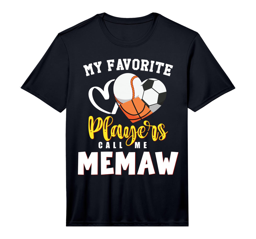 Mens Memaw My Favorite Baseball Soccer T-Shirt - Novelty Apparel Men Women - T-Shirt, Sweatshirt, Hoodie