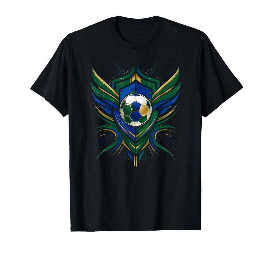 Brazil Football Green Yellow Soccer Fan T-Shirt - Unique Graphic Unisex - T-Shirt, Sweatshirt, Hoodie