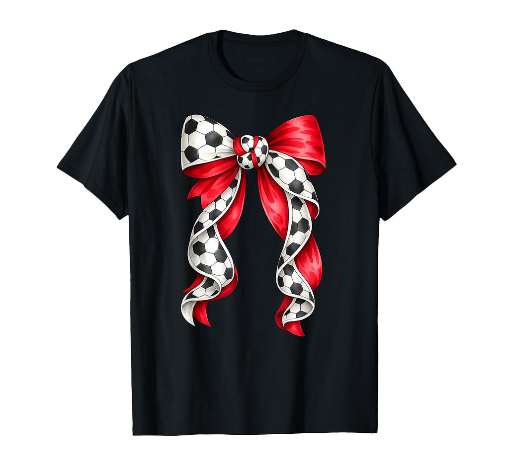 Soccer Coquette Bow Kick Dang Ball Happy T-Shirt - Trendy Graphic Unisex - T-Shirt, Sweatshirt, Hoodie