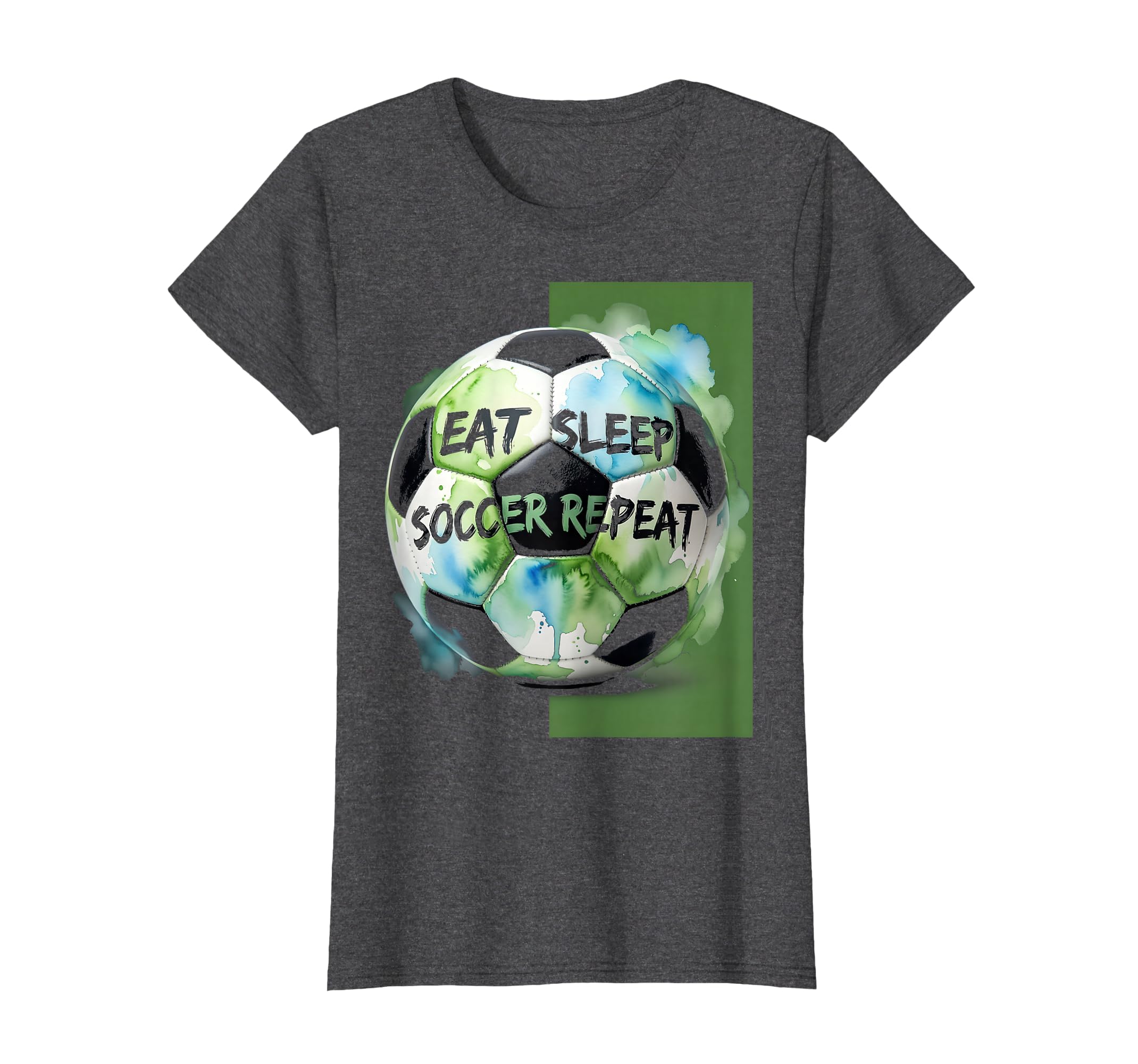 Eat Sleep Soccer Repeat Soccer Ball T-Shirt - Trendy Graphic Unisex - T-Shirt, Sweatshirt, Hoodie