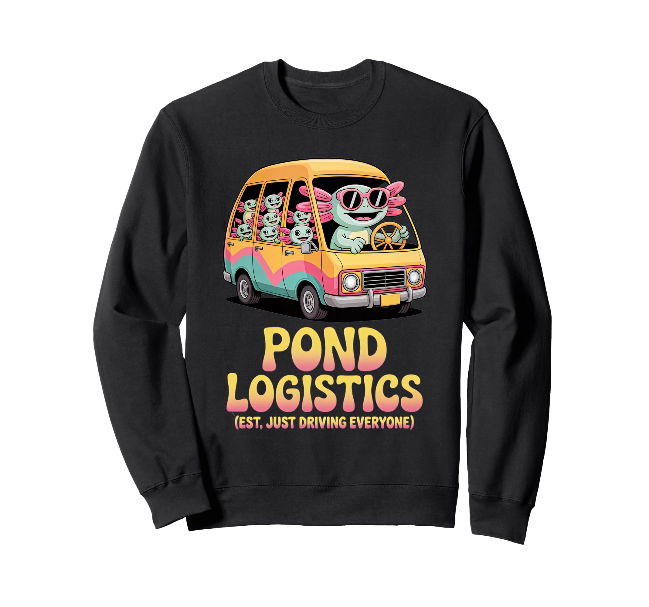 Pond Logistics Axolotl Soccer Sweatshirt - Fun Novelty Design Men Women - T-Shirt, Sweatshirt, Hoodie