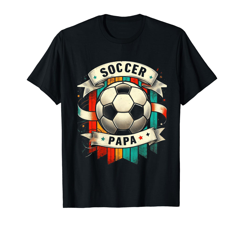 Soccer Papa Family Matching Dad Fathers T-Shirt - Aesthetic Graphic Unisex - T-Shirt, Sweatshirt, Hoodie