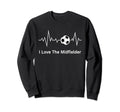 Soccer Wife I Love Midfielder Sweatshirt - Novelty Apparel for Adults - T-Shirt, Sweatshirt, Hoodie
