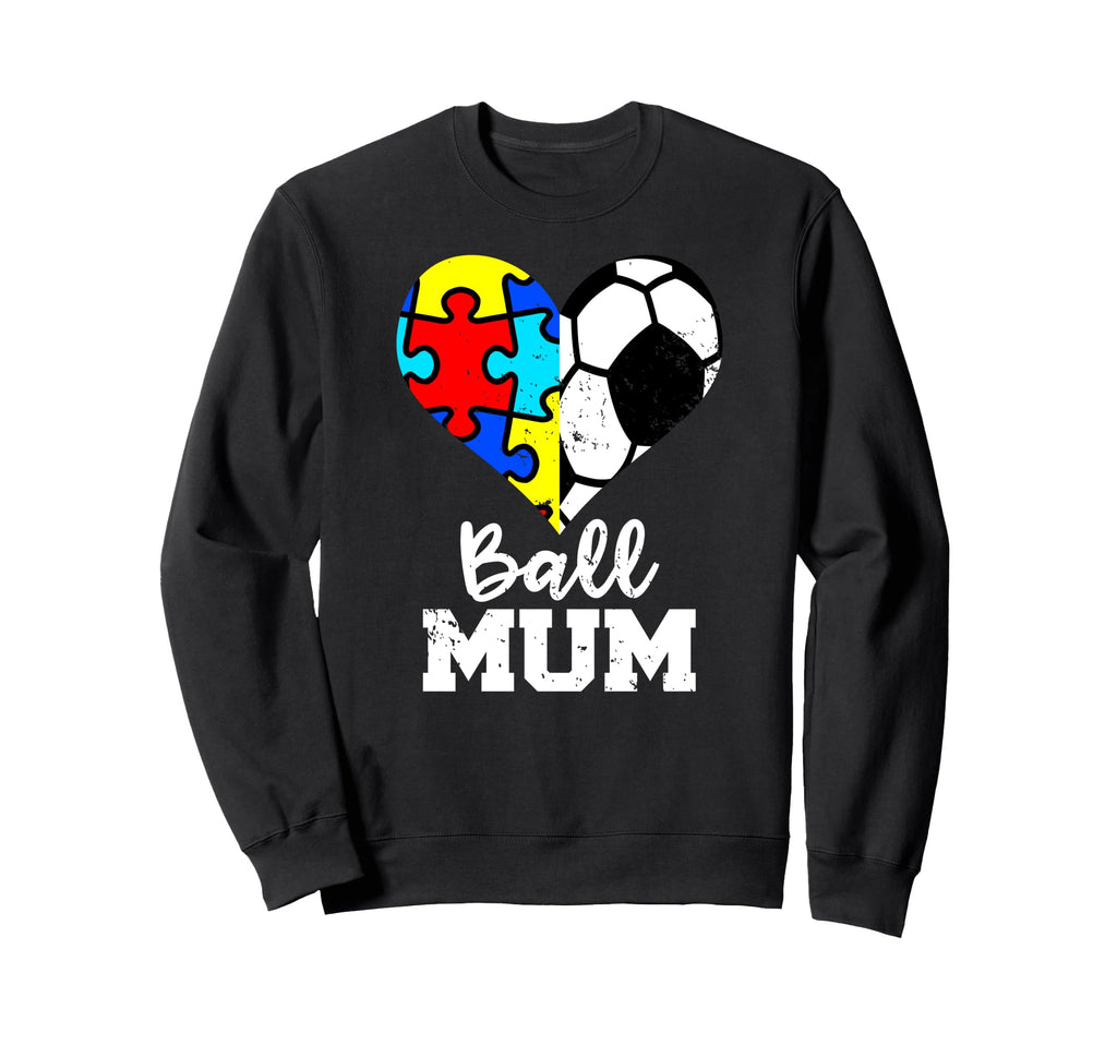 Autism Soccer Mum Funny Autism Sweatshirt - Minimalist Print Men Women - T-Shirt, Sweatshirt, Hoodie