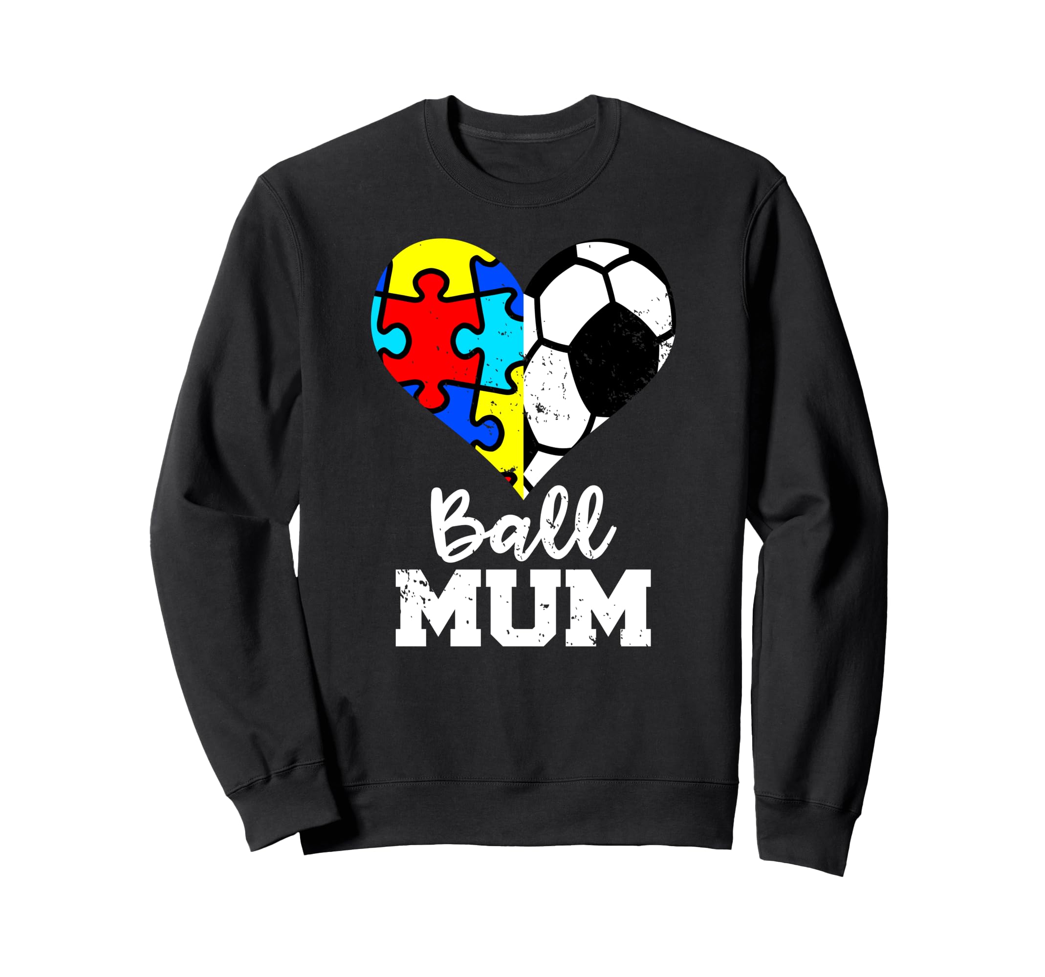 Autism Soccer Mum Funny Autism Sweatshirt - Minimalist Print Men Women - T-Shirt, Sweatshirt, Hoodie