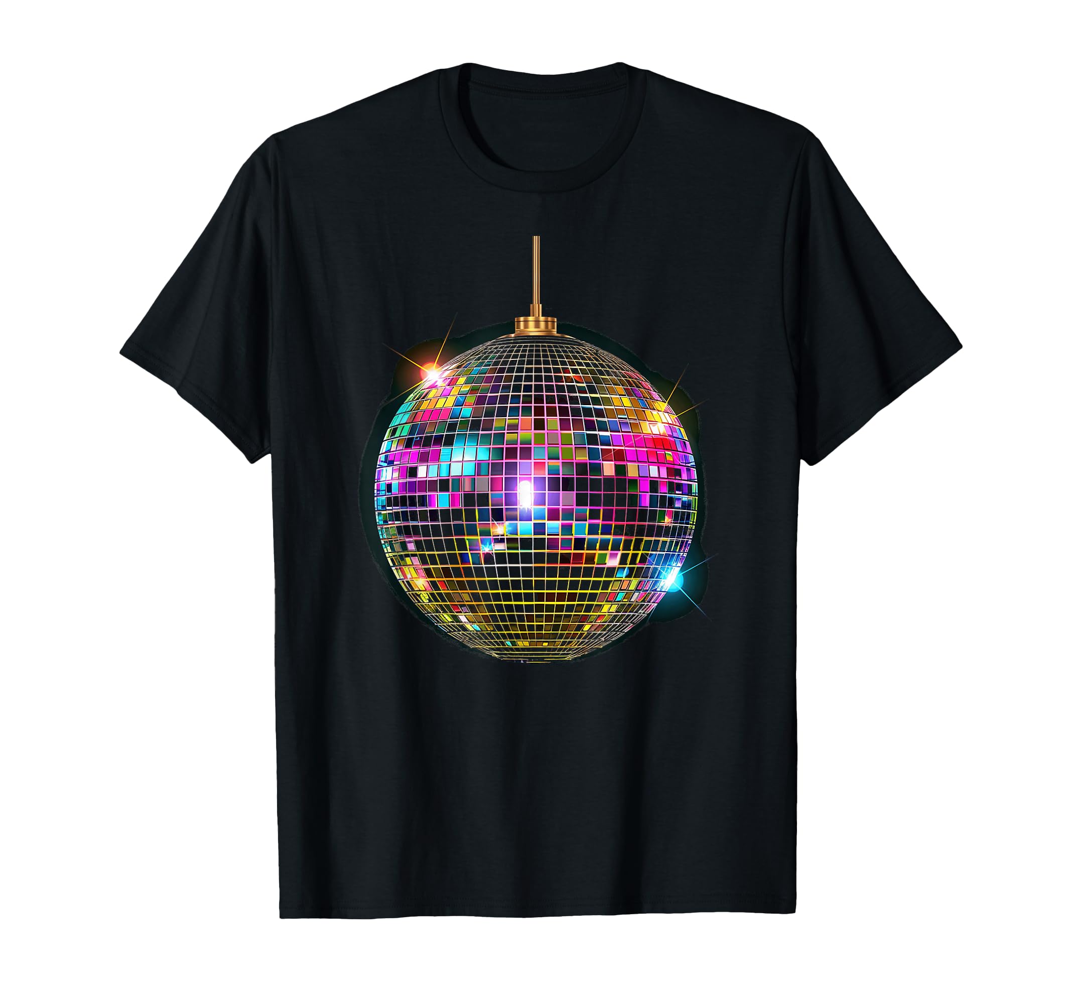 Coloured Disco Ball House Disco Ball Party T-Shirt - Novelty Apparel Unisex - T-Shirt, Sweatshirt, Hoodie