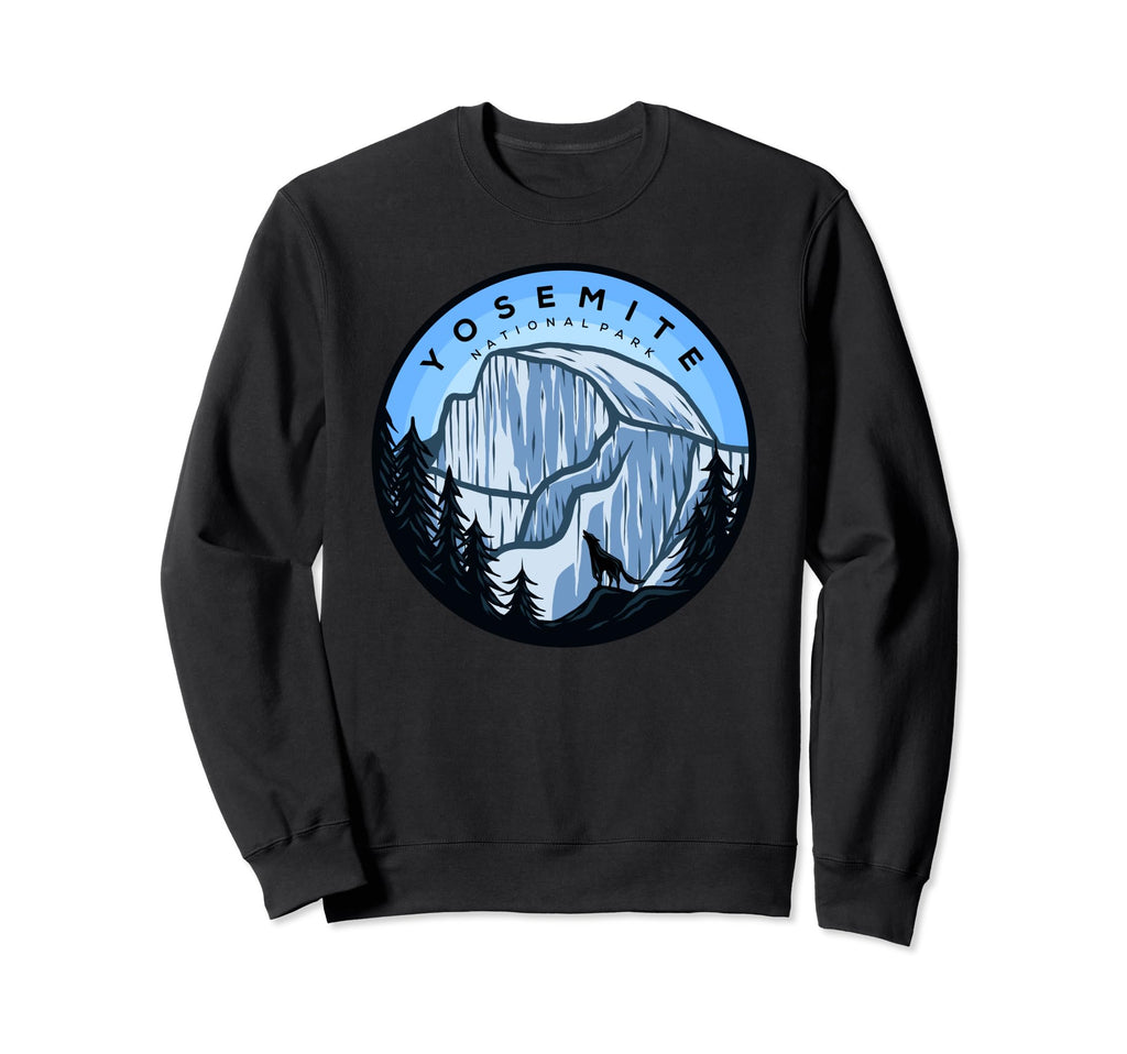 Yosemite National Park Mountain Sweatshirt - Minimalist Print Men Women - T-Shirt, Sweatshirt, Hoodie