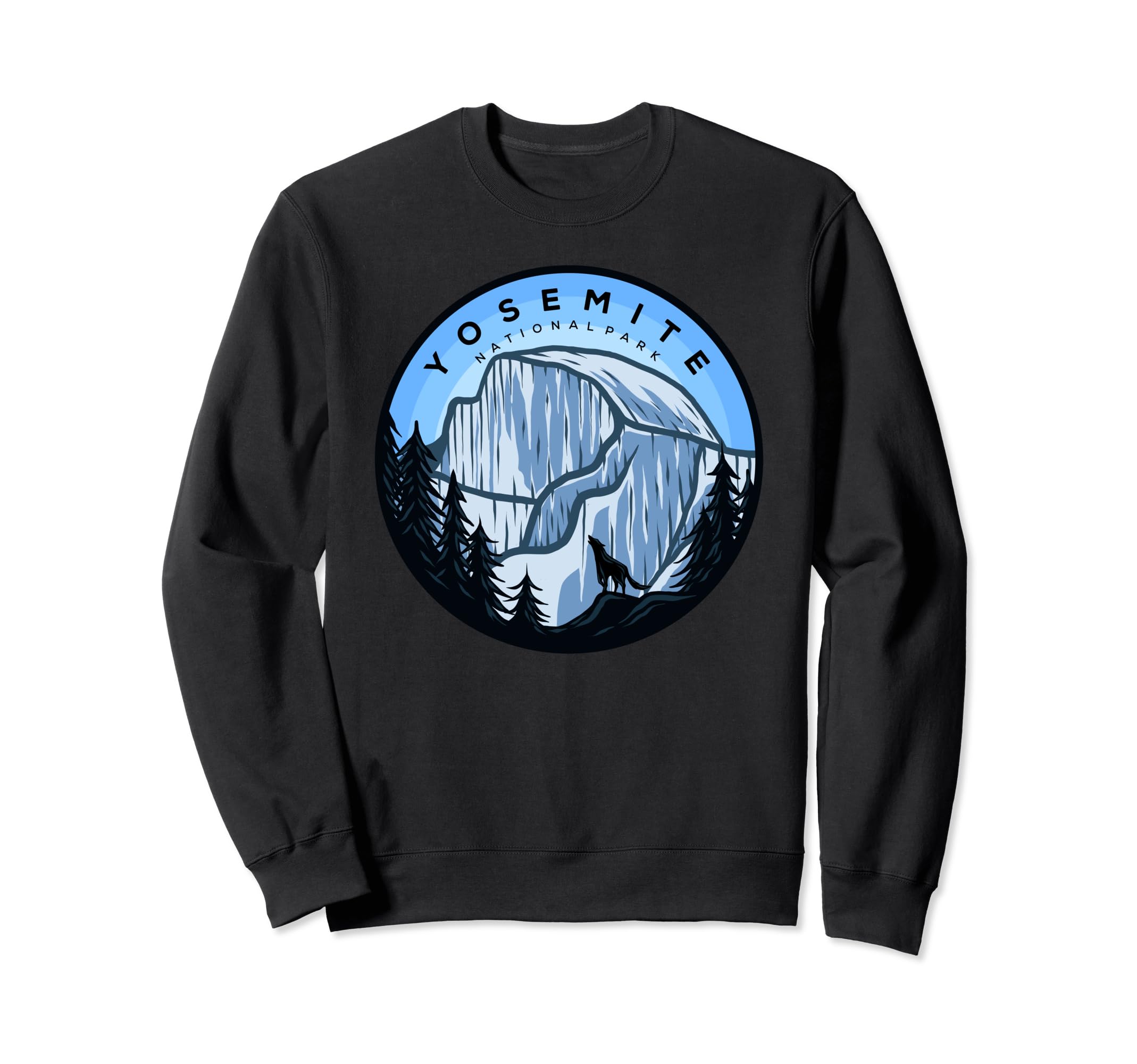 Yosemite National Park Mountain Sweatshirt - Minimalist Print Men Women - T-Shirt, Sweatshirt, Hoodie