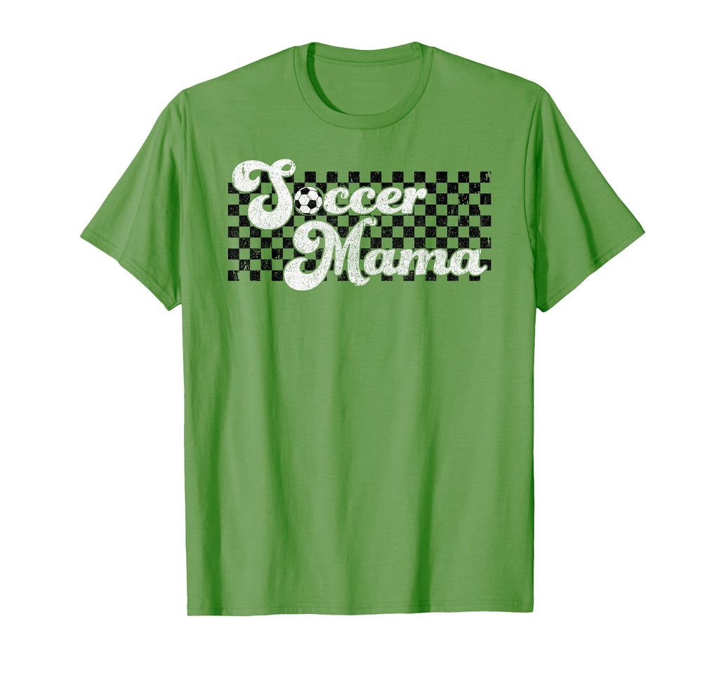 Soccer Mama Soccer Mom Checkered Mothers T-Shirt - Unique Graphic Unisex - T-Shirt, Sweatshirt, Hoodie