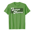 Soccer Mama Soccer Mom Checkered Mothers T-Shirt - Unique Graphic Unisex - T-Shirt, Sweatshirt, Hoodie
