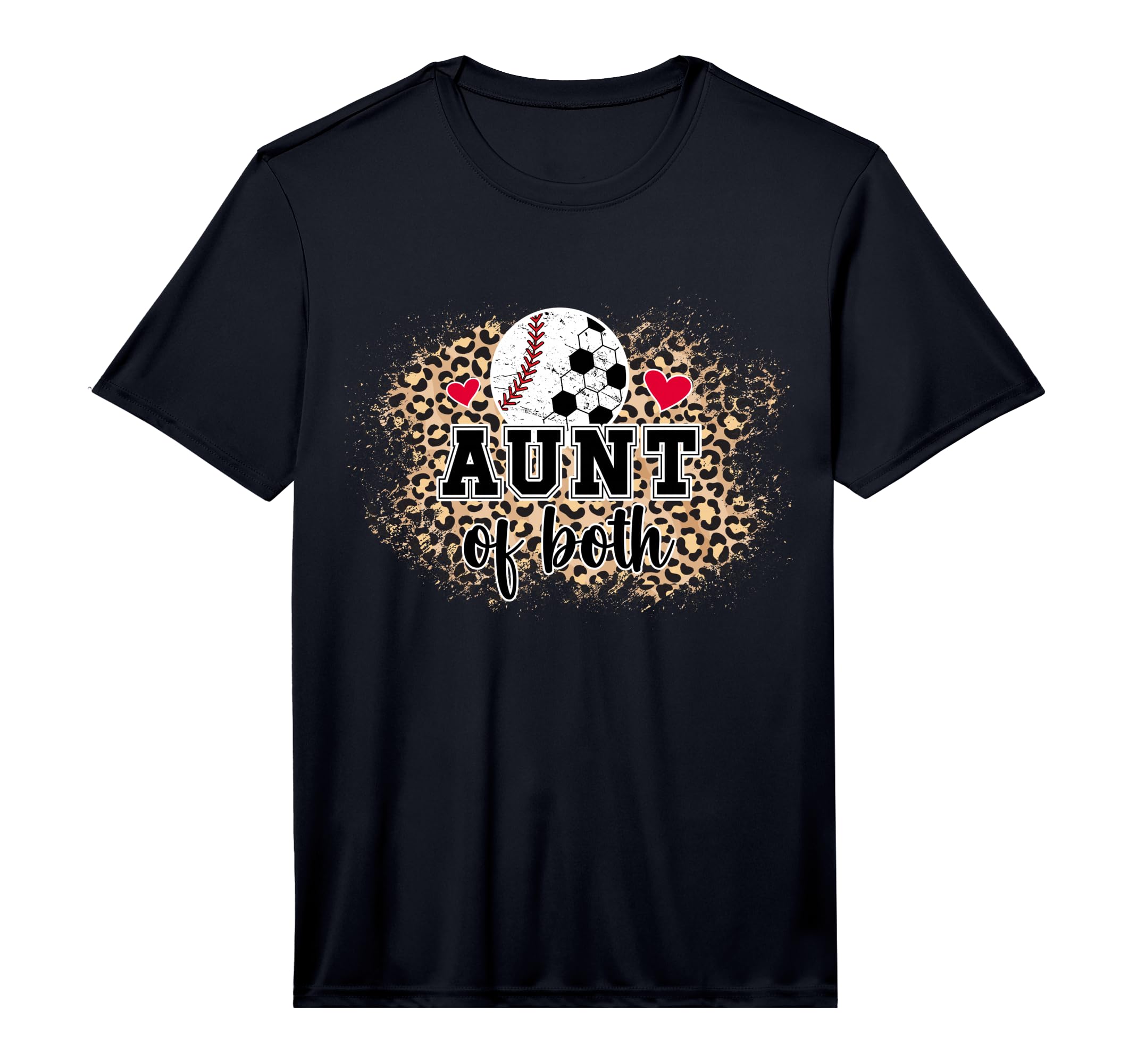 Mens Aunt Both Leopard Baseball T-Shirt - Minimalist Print for Adults - T-Shirt, Sweatshirt, Hoodie