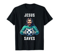 Jesus Soccer Football Christianity T-Shirt - Unique Graphic Men Women - T-Shirt, Sweatshirt, Hoodie