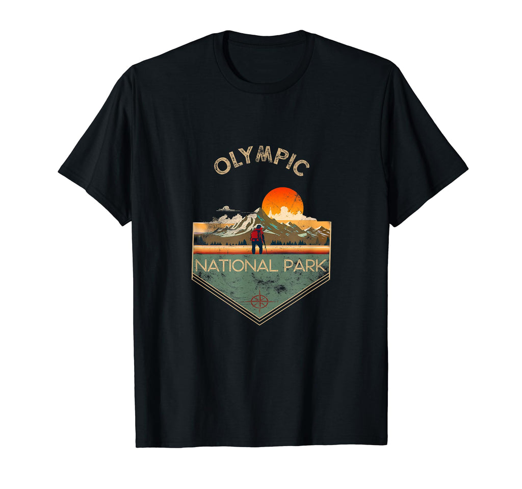 Olympic National Park Hiking Souvenir T-Shirt - Minimalist Print Men Women - T-Shirt, Sweatshirt, Hoodie