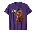 Capybara Soccer T-Shirt - Minimalist Print Men Women - T-Shirt, Sweatshirt, Hoodie