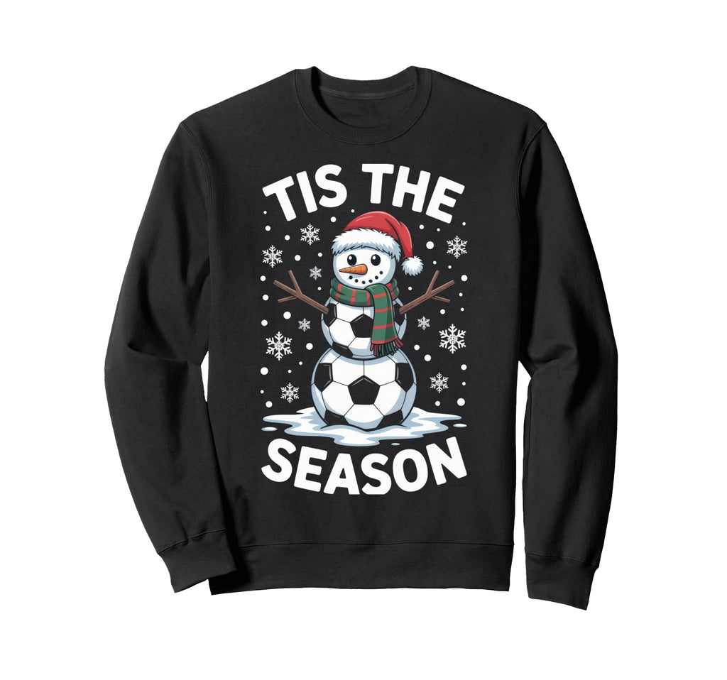 Tis Season Snowman Soccer Player Sweatshirt - Custom Art Print for Adults - T-Shirt, Sweatshirt, Hoodie