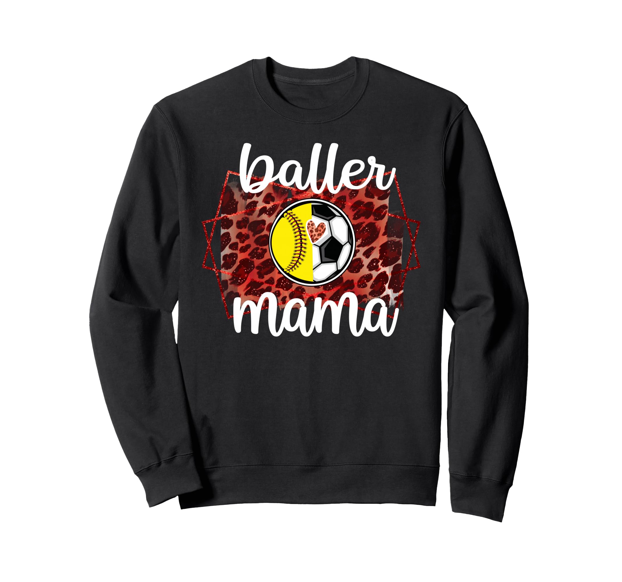 Baller Mom Proud Softball Sweatshirt - Fun Novelty Design for Adults - T-Shirt, Sweatshirt, Hoodie