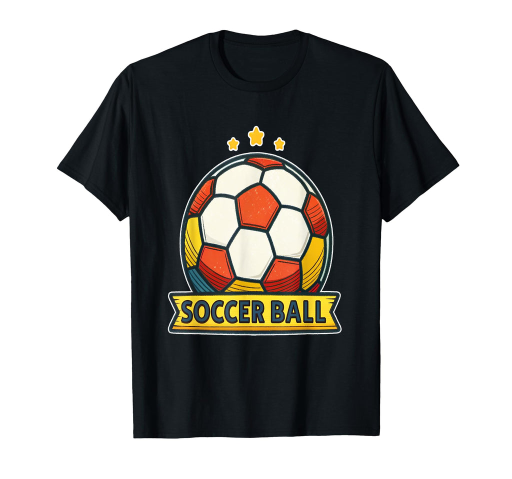 Multicolor Soccer Ball T-Shirt - Minimalist Print for Adults - T-Shirt, Sweatshirt, Hoodie