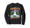 Santas Little Shot Stopper Funny Sweatshirt - Novelty Apparel Unisex - T-Shirt, Sweatshirt, Hoodie