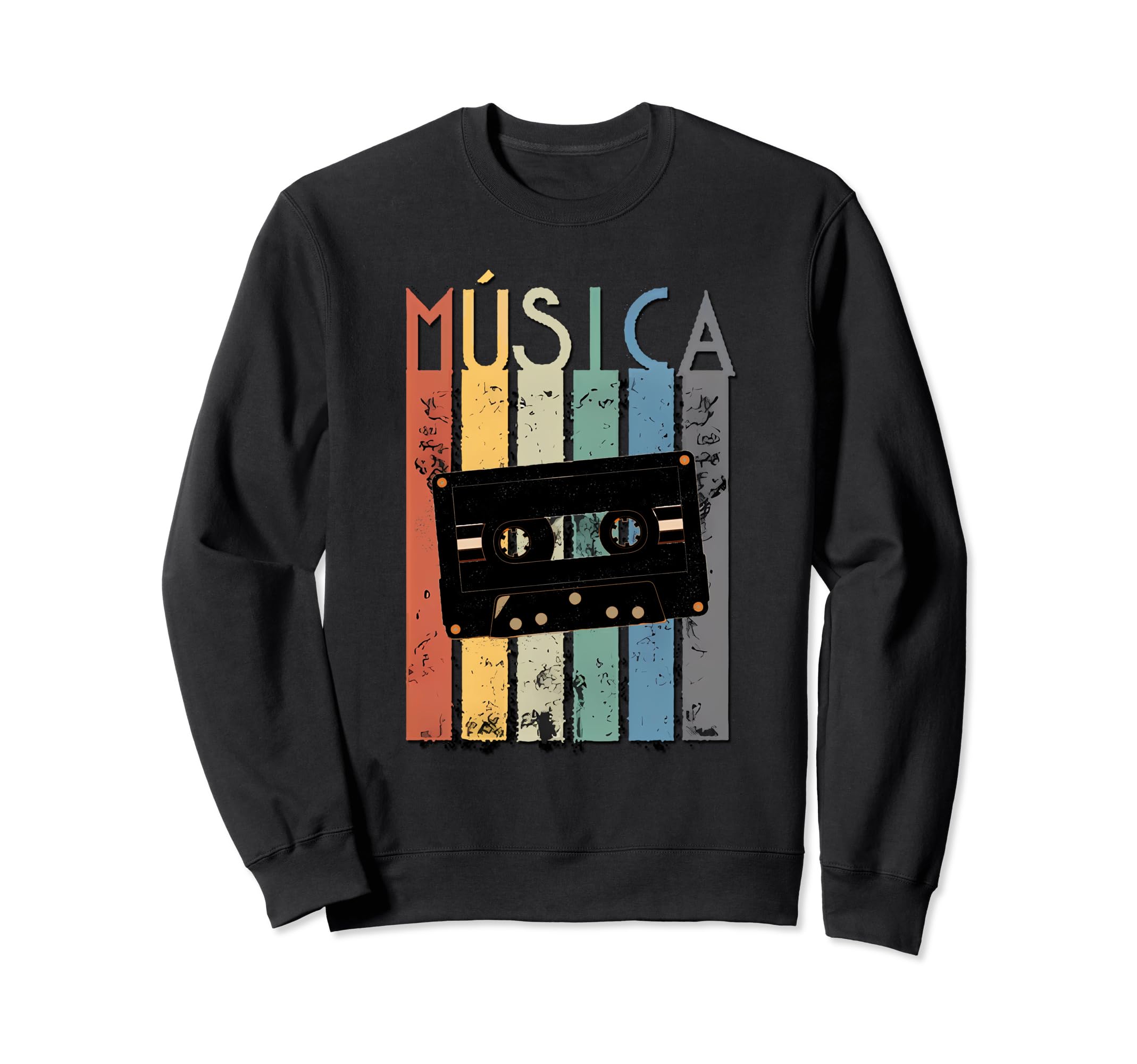 M Sica Music Lover Cassette Tape Sweatshirt - Graphic Print Unisex - T-Shirt, Sweatshirt, Hoodie