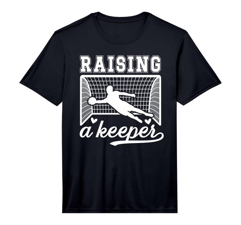 Mens Raising Soccer Keeper Mom Soccer T-Shirt - Graphic Print for Adults - T-Shirt, Sweatshirt, Hoodie