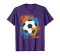7Th Birthday 7 Years Old Soccer Ball T-Shirt - Streetwear Style Men Women - T-Shirt, Sweatshirt, Hoodie