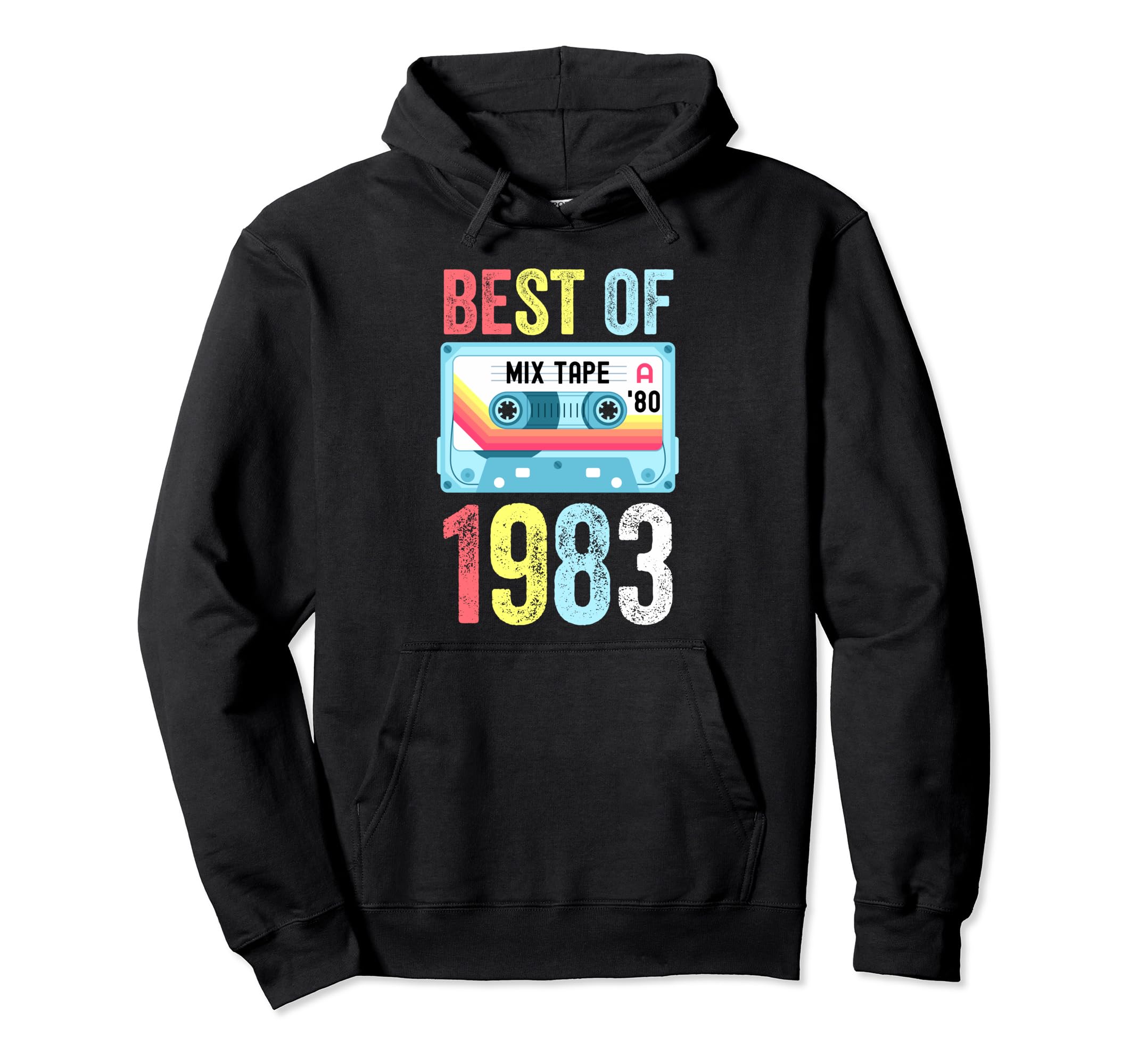 Best 1983 Cassette Tape Hoodie - Minimalist Print for Adults - T-Shirt, Sweatshirt, Hoodie
