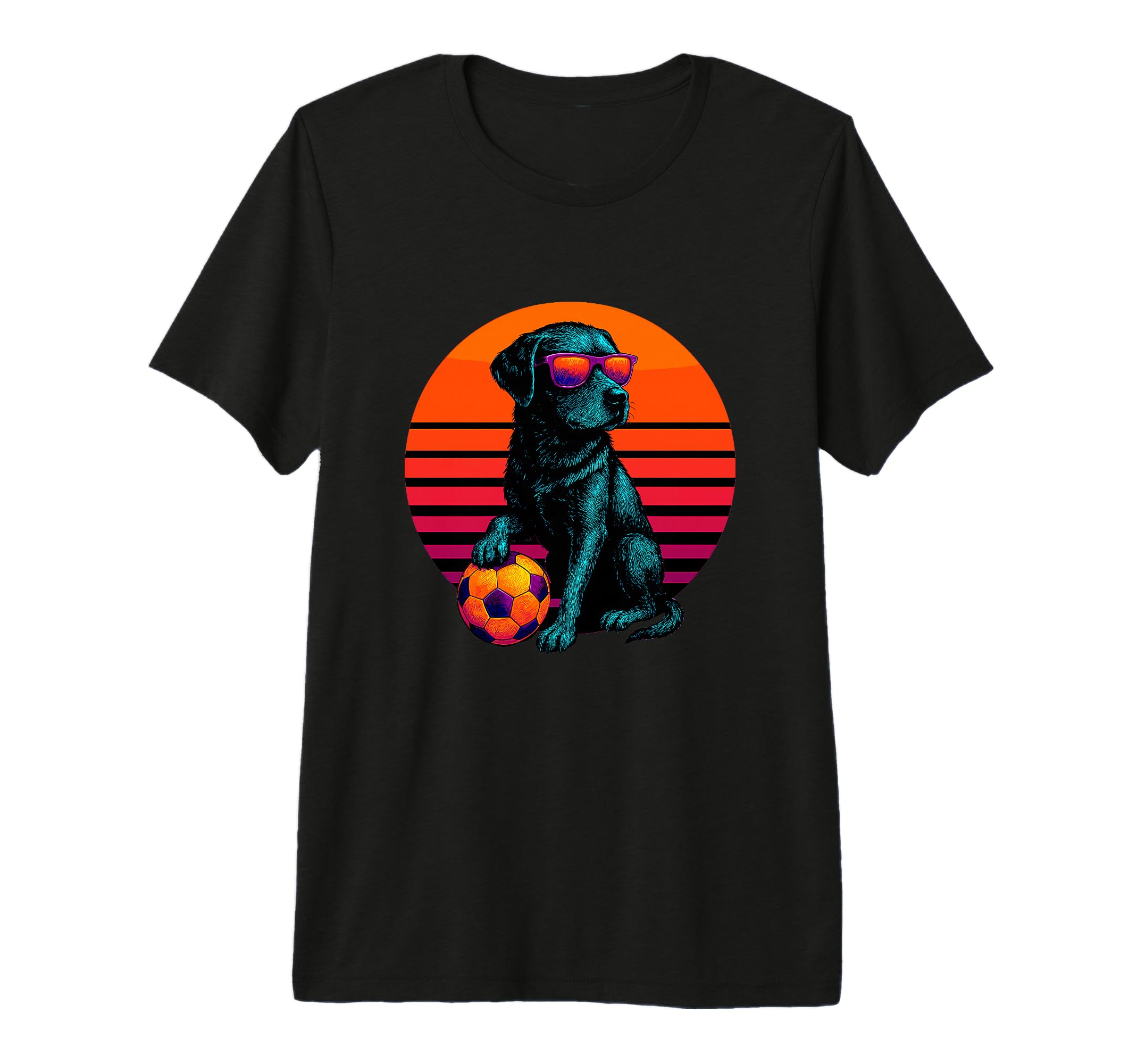 Dog Playing Soccer Soccer Player Tri Blend T-Shirt - Novelty Apparel Unisex - T-Shirt, Sweatshirt, Hoodie