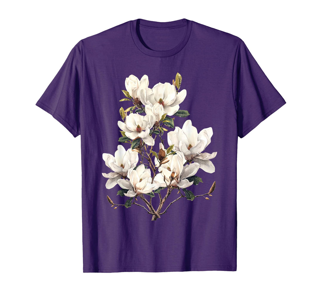 Flower Magnolia Blossom Botanical T-Shirt - Fun Novelty Design for Adults - T-Shirt, Sweatshirt, Hoodie
