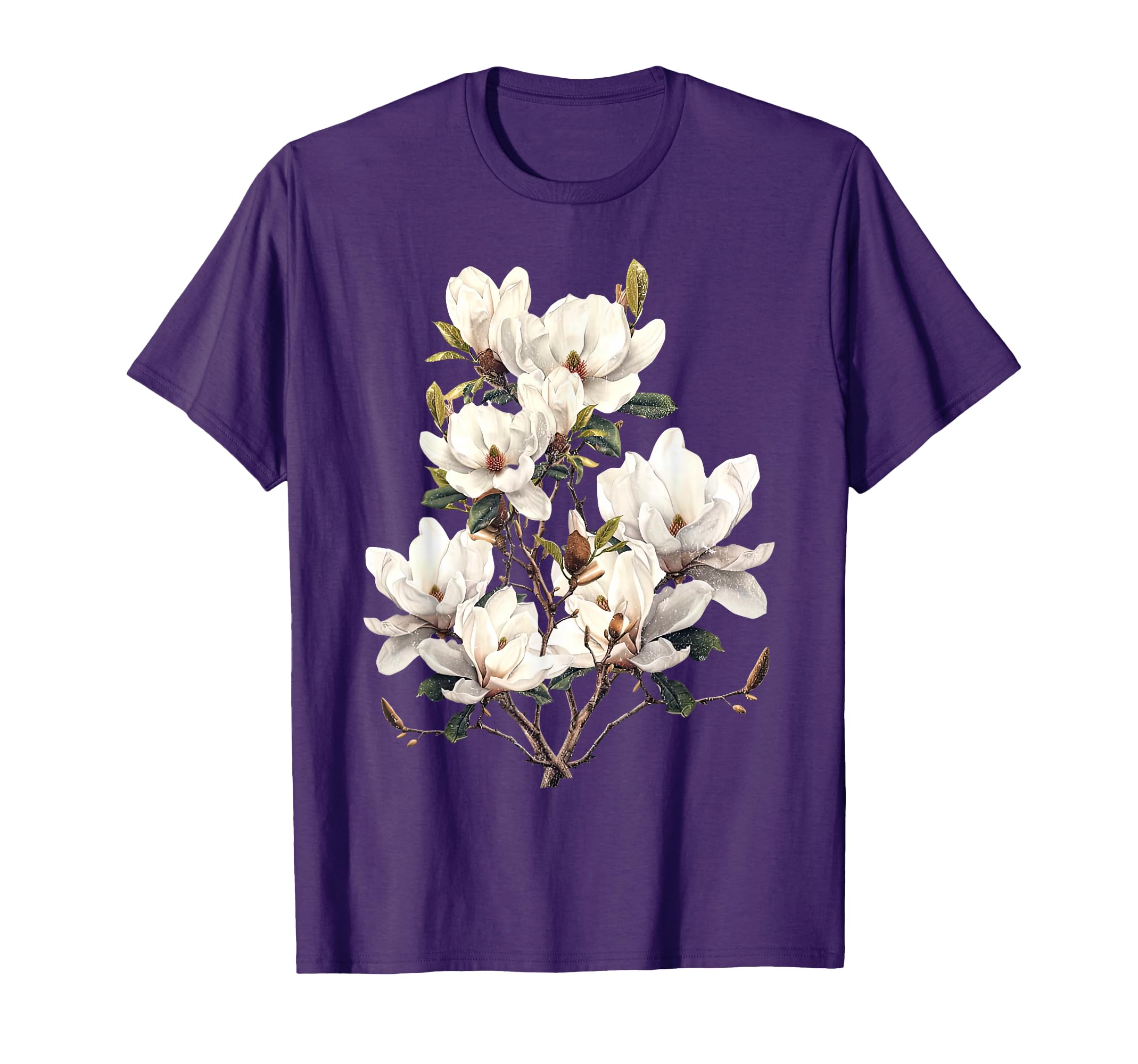 Flower Magnolia Blossom Botanical T-Shirt - Fun Novelty Design for Adults - T-Shirt, Sweatshirt, Hoodie