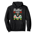 Roller Skate Floral Rollin Into 21 Art Hoodie - Trendy Graphic Men Women - T-Shirt, Sweatshirt, Hoodie