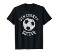 Gem County Soccer Distressed 90S T-Shirt - Fun Novelty Design for Adults - T-Shirt, Sweatshirt, Hoodie