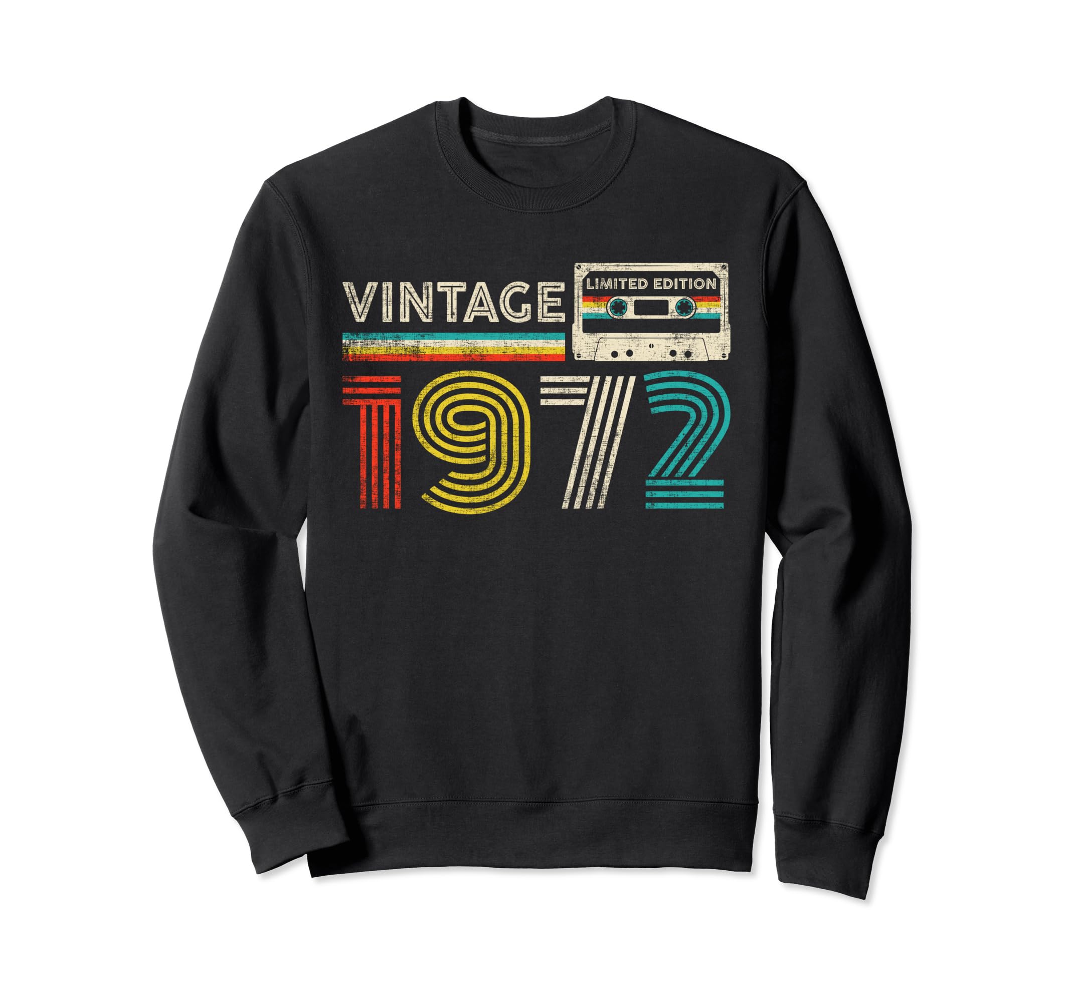 1972 Birthday 1972 Cassette Tape Sweatshirt - Fun Novelty Design Unisex - T-Shirt, Sweatshirt, Hoodie