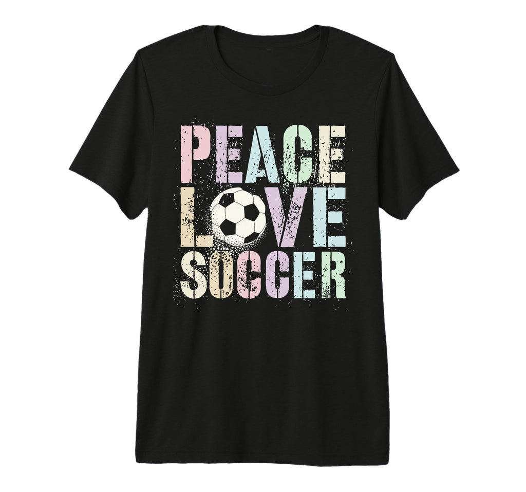 Funny Peace Love Soccer Goal Like Club T-Shirt - Aesthetic Graphic Unisex - T-Shirt, Sweatshirt, Hoodie
