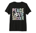 Funny Peace Love Soccer Goal Like Club T-Shirt - Aesthetic Graphic Unisex - T-Shirt, Sweatshirt, Hoodie