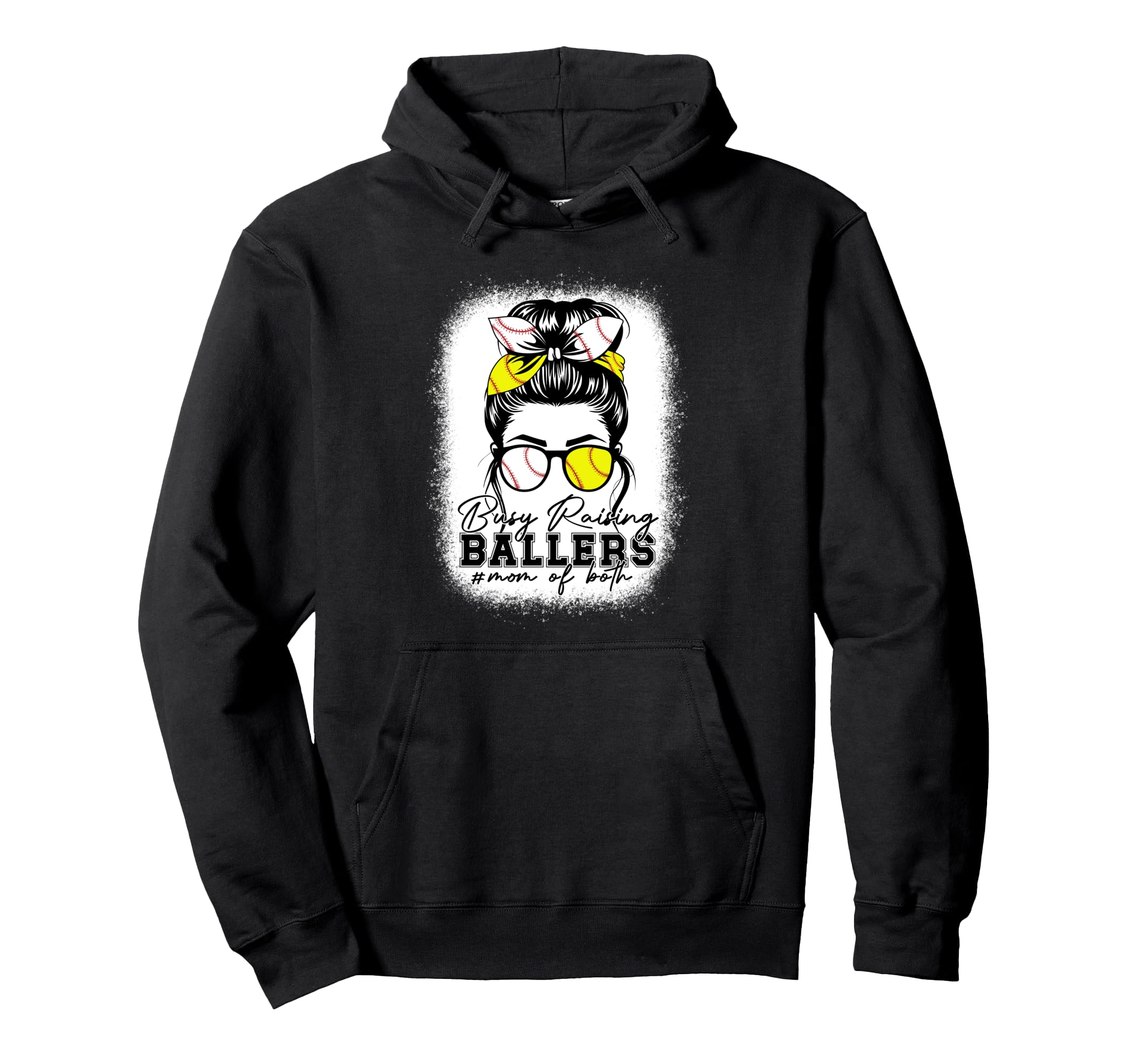 Busy Raising Ballers Baseball Softball Hoodie - Novelty Apparel Men Women - T-Shirt, Sweatshirt, Hoodie